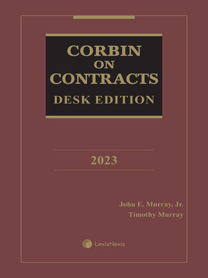 cover image of Corbin on Contracts Desk Edition